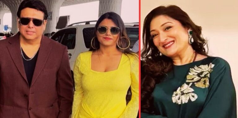 Govinda, Komal Roy and Sunita Ahuja