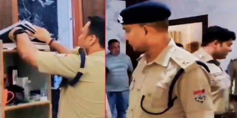 Police raid at PG hostel