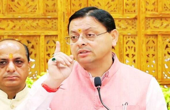 CM Dhami press conference