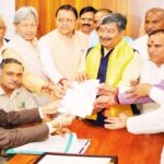 Dinesh Arya files nomination